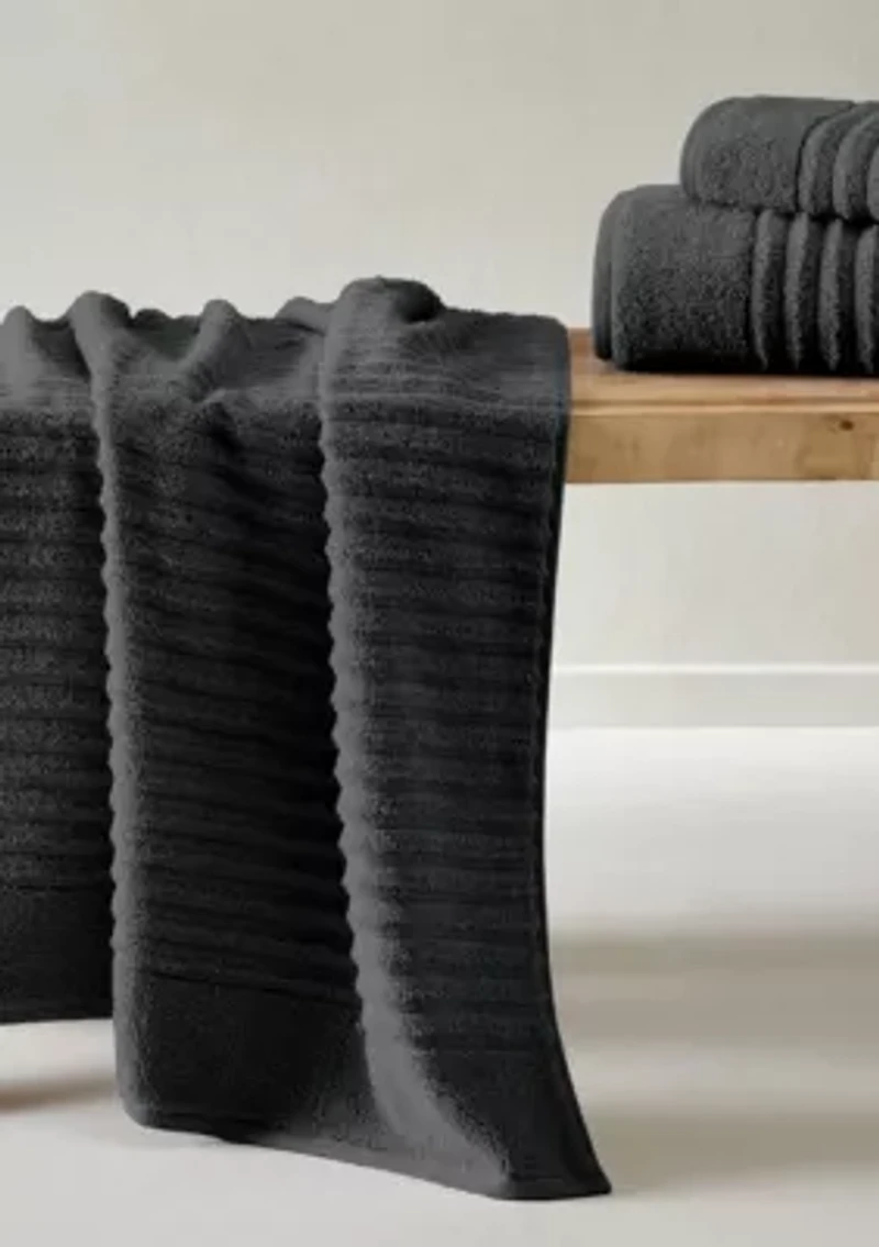 100% Cotton Ribbed 6-Piece Towel Set
