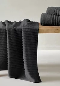 100% Cotton Ribbed 6-Piece Towel Set