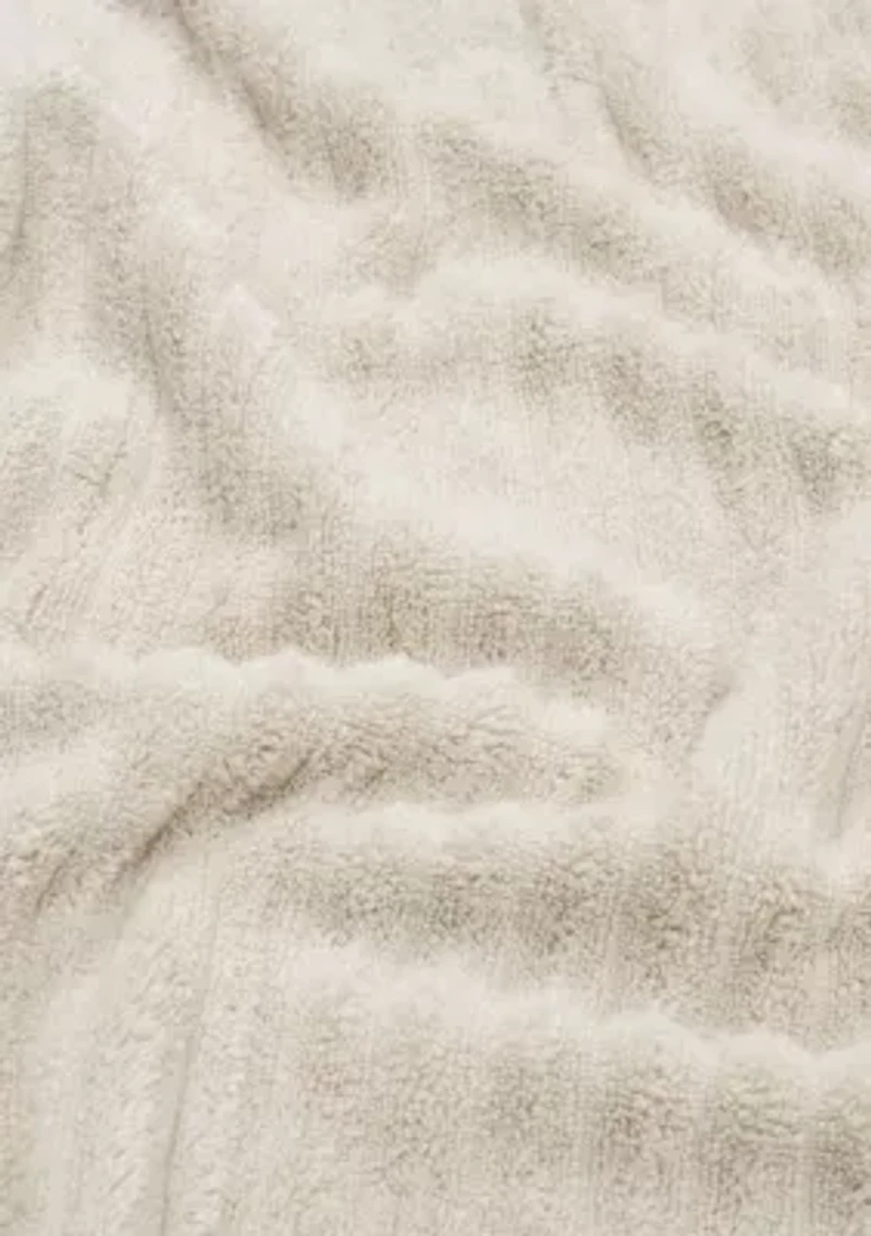 100% Cotton Ribbed 6-Piece Towel Set