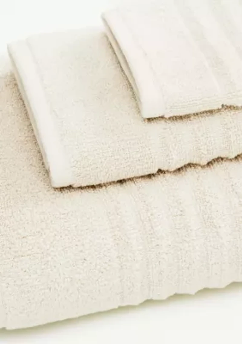 100% Cotton Ribbed 6-Piece Towel Set