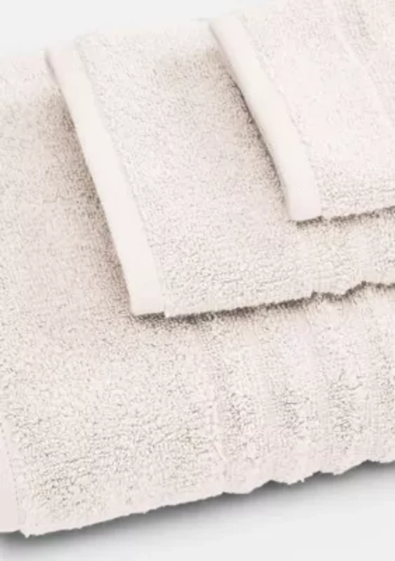 100% Cotton Ribbed 6-Piece Towel Set