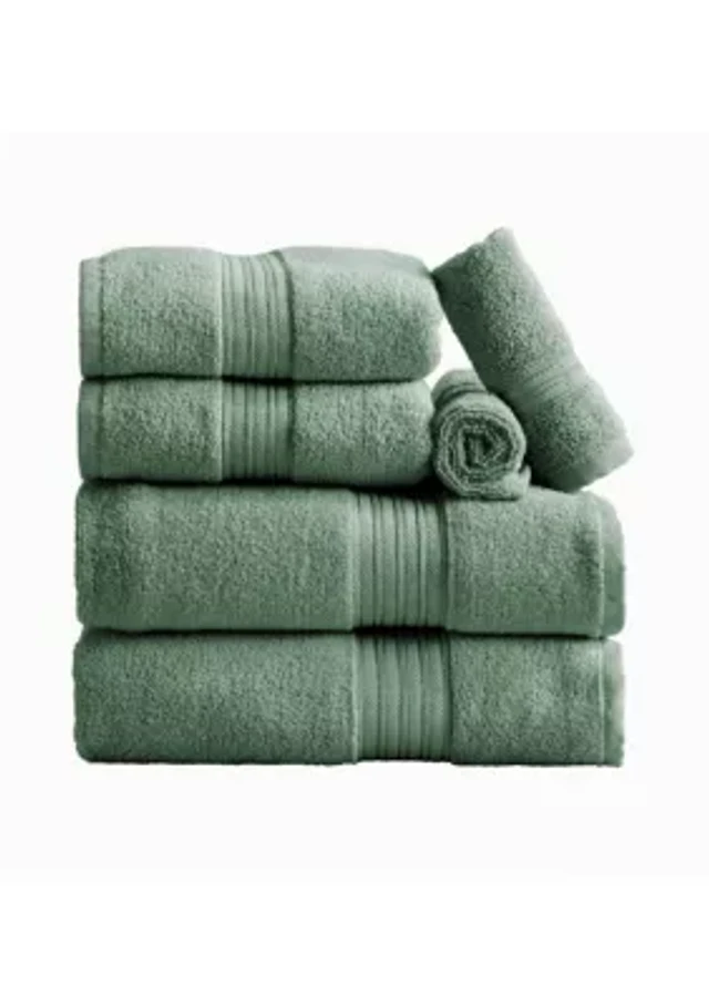 100% Cotton Terry 6-Piece Towel Set