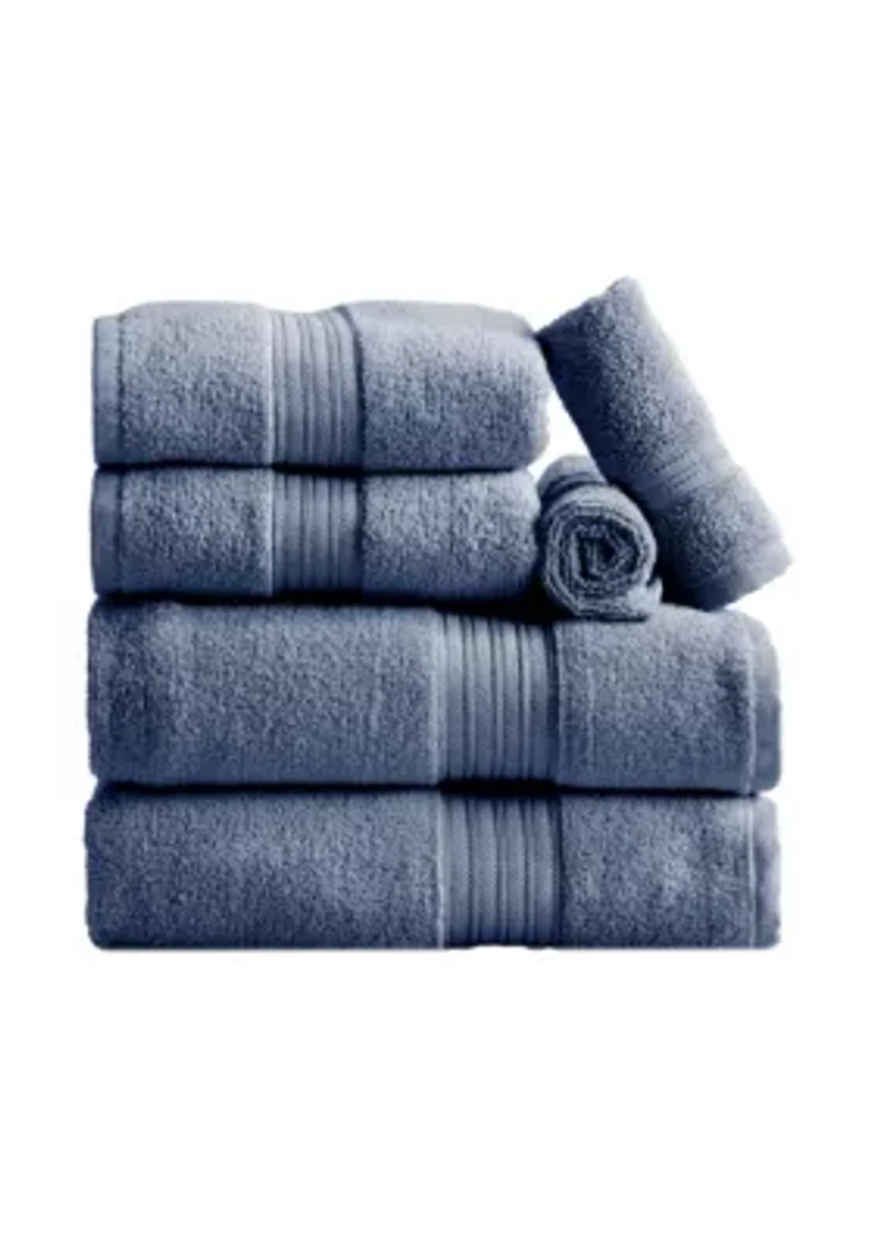 100% Cotton Terry 6-Piece Towel Set