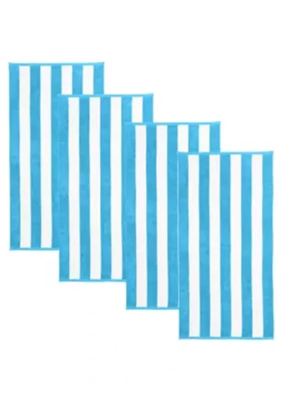 Cotton Cabana Beach Towels, 4 Pack