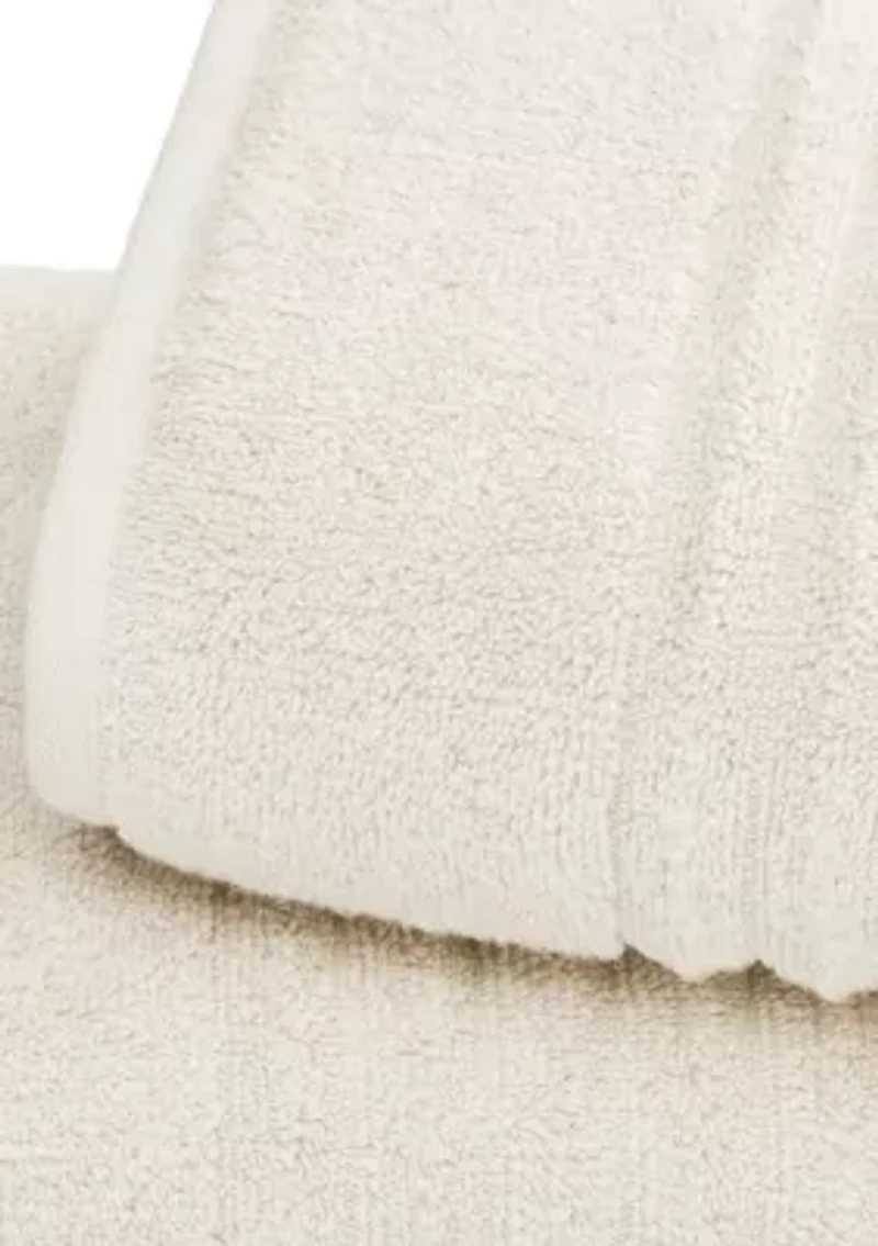 100% Cotton Ribbed 4 Pack Bath Towel