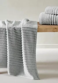 100% Cotton Ribbed 4 Pack Bath Towel