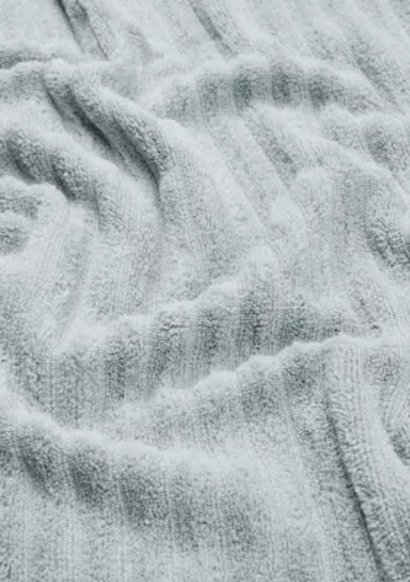 100% Cotton Ribbed 4 Pack Bath Towel