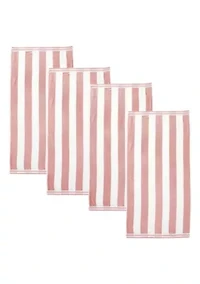 100% Cotton Cabana Beach Towel, 4 Pack