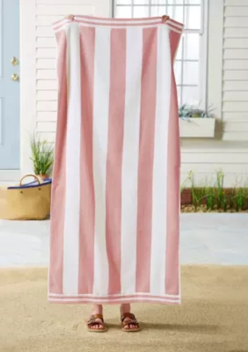 100% Cotton Cabana Beach Towel, 4 Pack