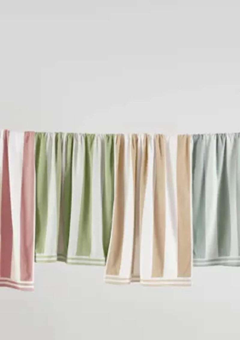 100% Cotton Cabana Beach Towel, 4 Pack