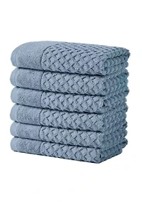 100% Cotton Waffle Diamond 4 Pack Hand Towel