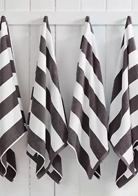 Cotton Cabana Oversized Beach Towels, 4 Pack