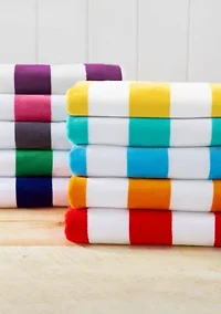 Cotton Cabana Oversized Beach Towels, 4 Pack