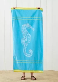 Cotton Printed Beach Towels, 2 Pack