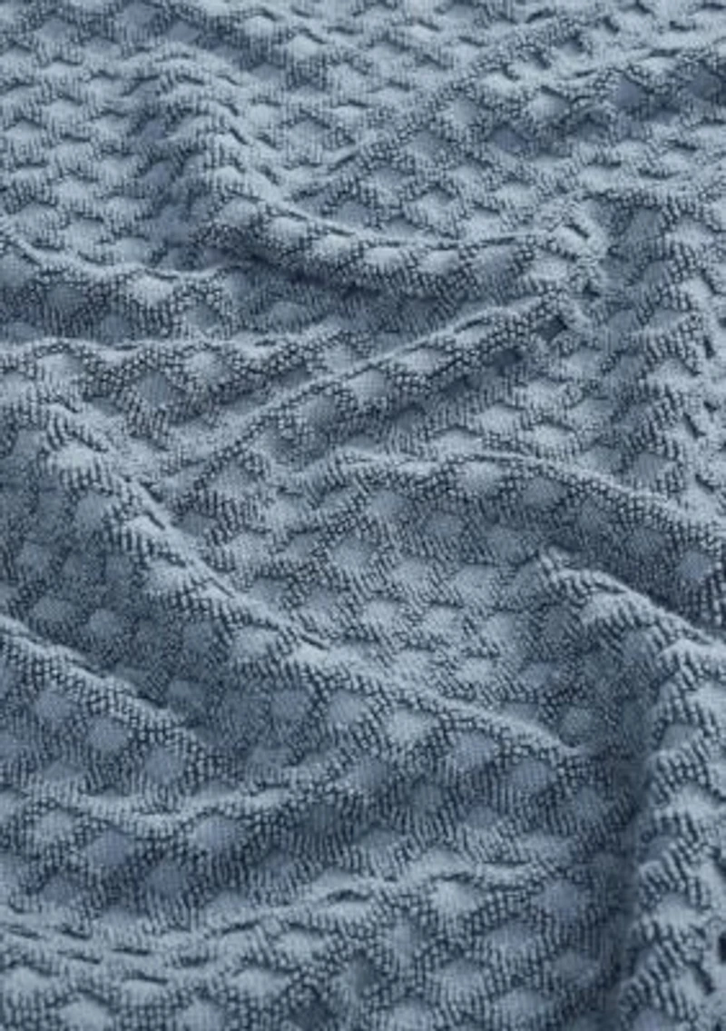 100% Cotton Waffle Diamond 6 Pack Washcloth Set