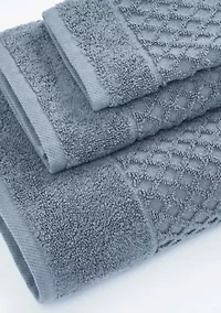 100% Cotton Waffle Diamond 6 Pack Washcloth Set