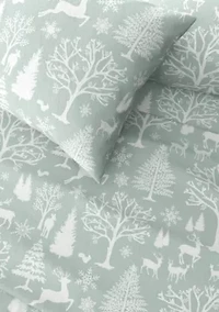 Winter Turkish Cotton Double-Brushed Flannel Bed Sheet Set
