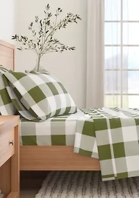 Turkish Cotton Double-Brushed Printed Flannel Bed Sheet Set