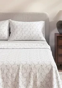 Turkish Cotton Double-Brushed Winter Floral Flannel Bed Sheet Set