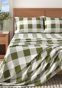 Turkish Cotton Double-Brushed Printed Flannel Bed Sheet Set