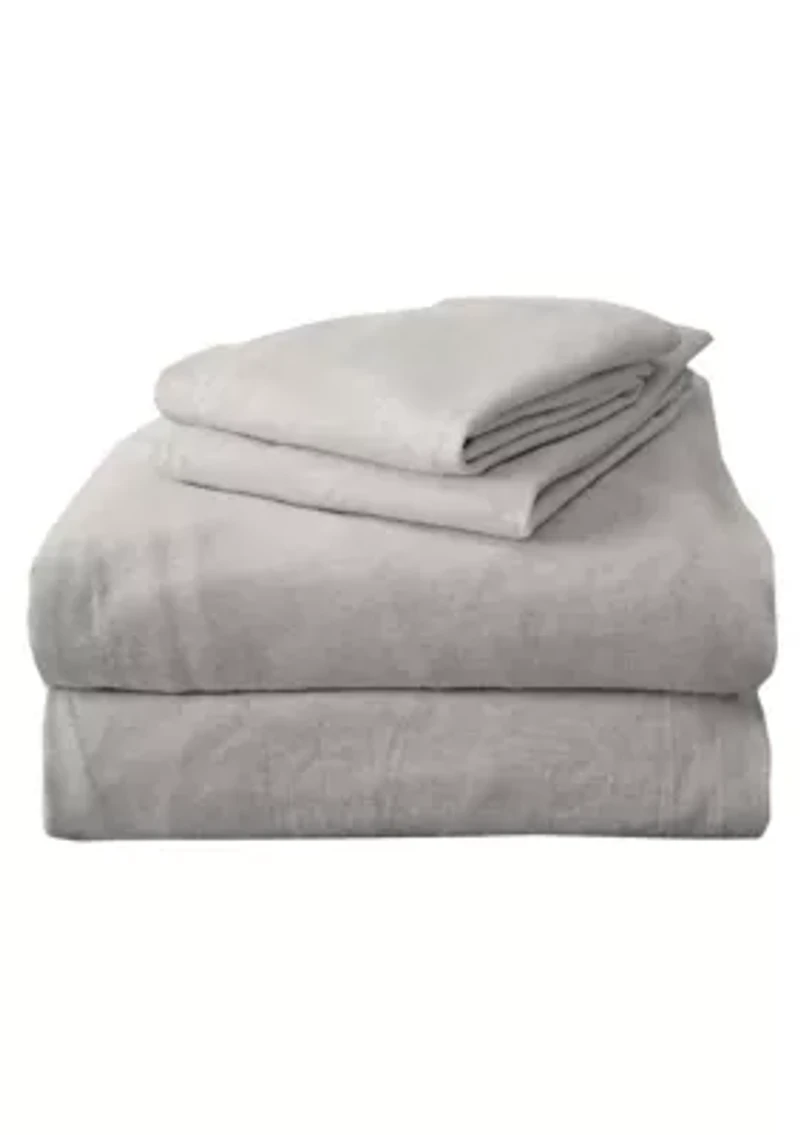 Cotton T-Shirt Jersey Knit Flannel Sheet Set