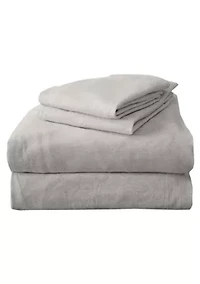 Cotton T-Shirt Jersey Knit Flannel Sheet Set