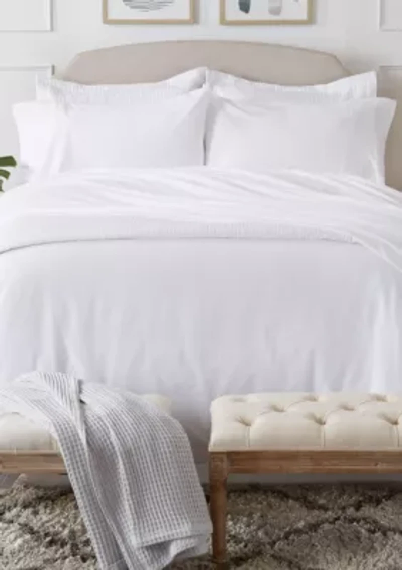 Cotton T-Shirt Jersey Knit Flannel Sheet Set