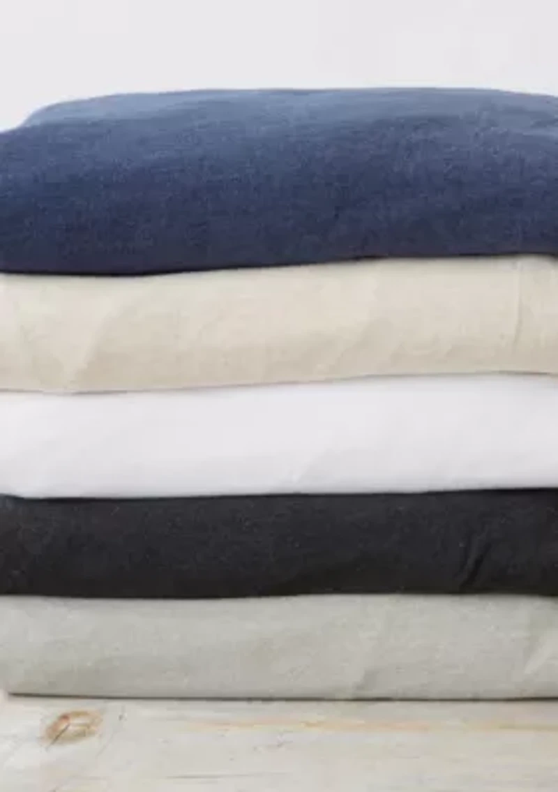 Cotton T-Shirt Jersey Knit Flannel Sheet Set