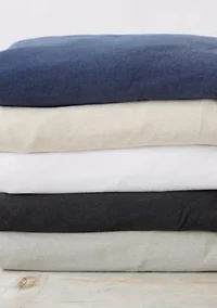 Cotton T-Shirt Jersey Knit Flannel Sheet Set