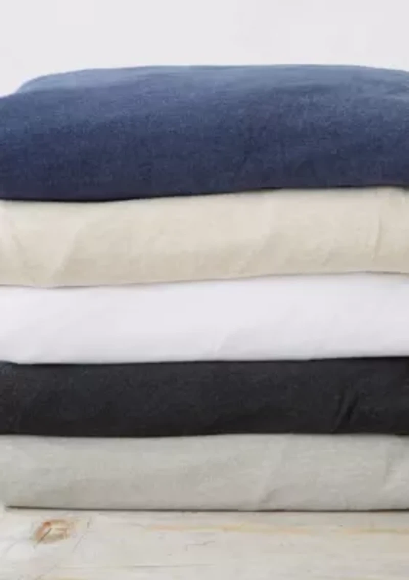 Cotton T-Shirt Jersey Knit Flannel Sheet Set