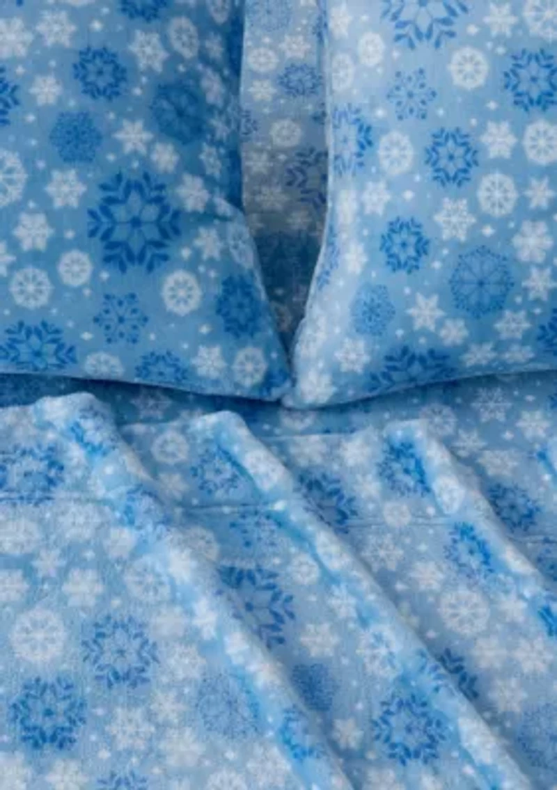Ultra Soft & Cozy Velvet Plush Printed Fleece Sheet Set