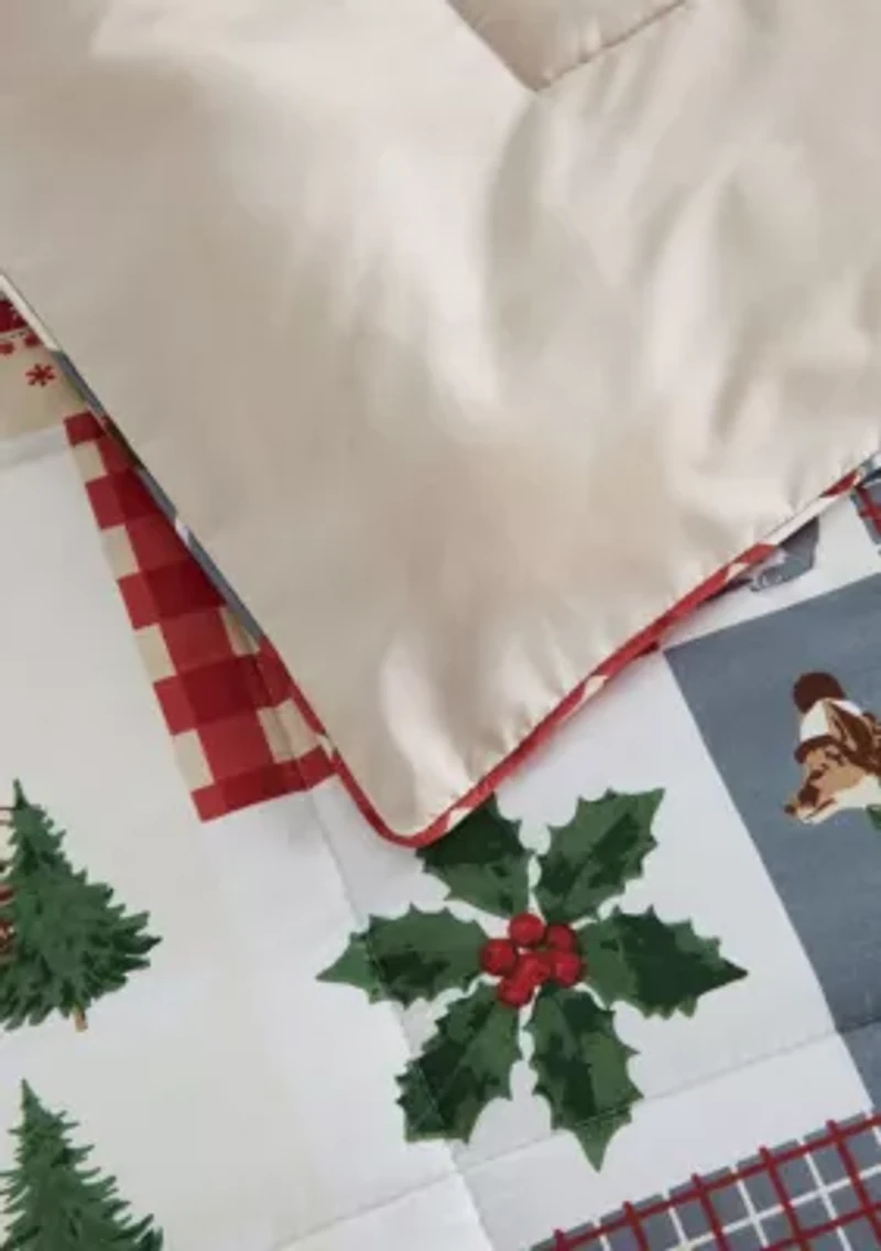 All-Season Printed Down Alternative Comforter Set