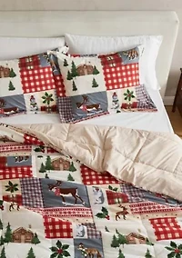 All-Season Printed Down Alternative Comforter Set