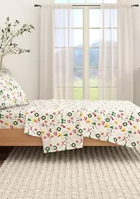 Turkish Cotton Christmas Flannel Bed Sheet Set