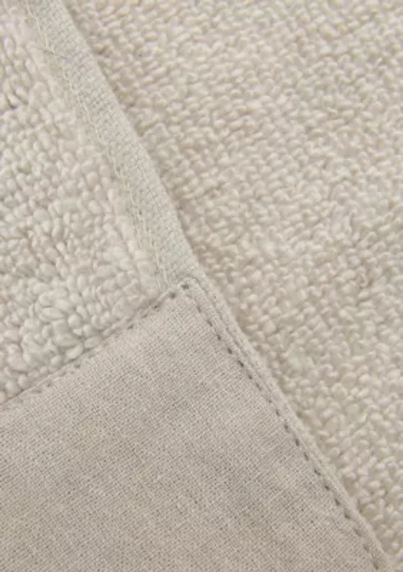 Cotton and Linen-Texture Border 6 Piece Towel Set
