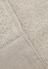 Cotton and Linen-Texture Border 6 Piece Towel Set