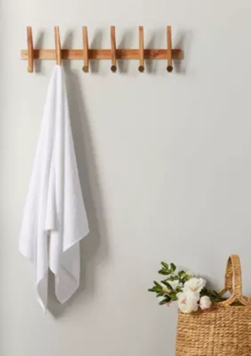 100% Cotton Textured 2-Piece Oversized Bath Sheet Set, 35” x 68”