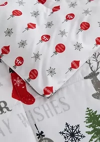 Holiday Down Alternative Comforter Set with Shams