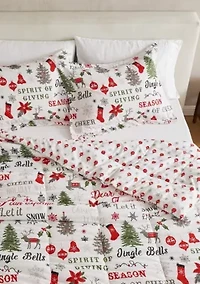 Holiday Down Alternative Comforter Set with Shams