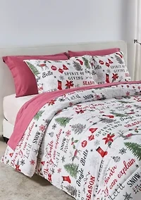 Holiday Down Alternative Comforter Set with Shams
