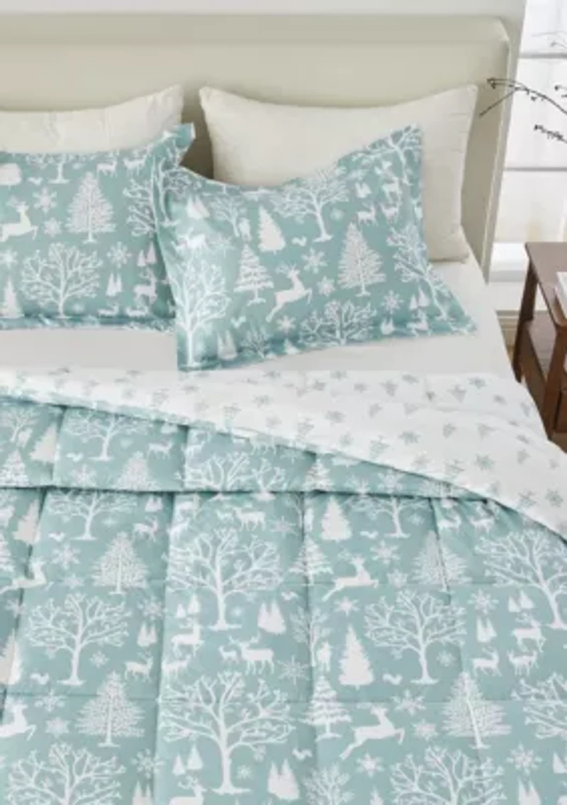 Holiday Down Alternative Comforter Set with Shams