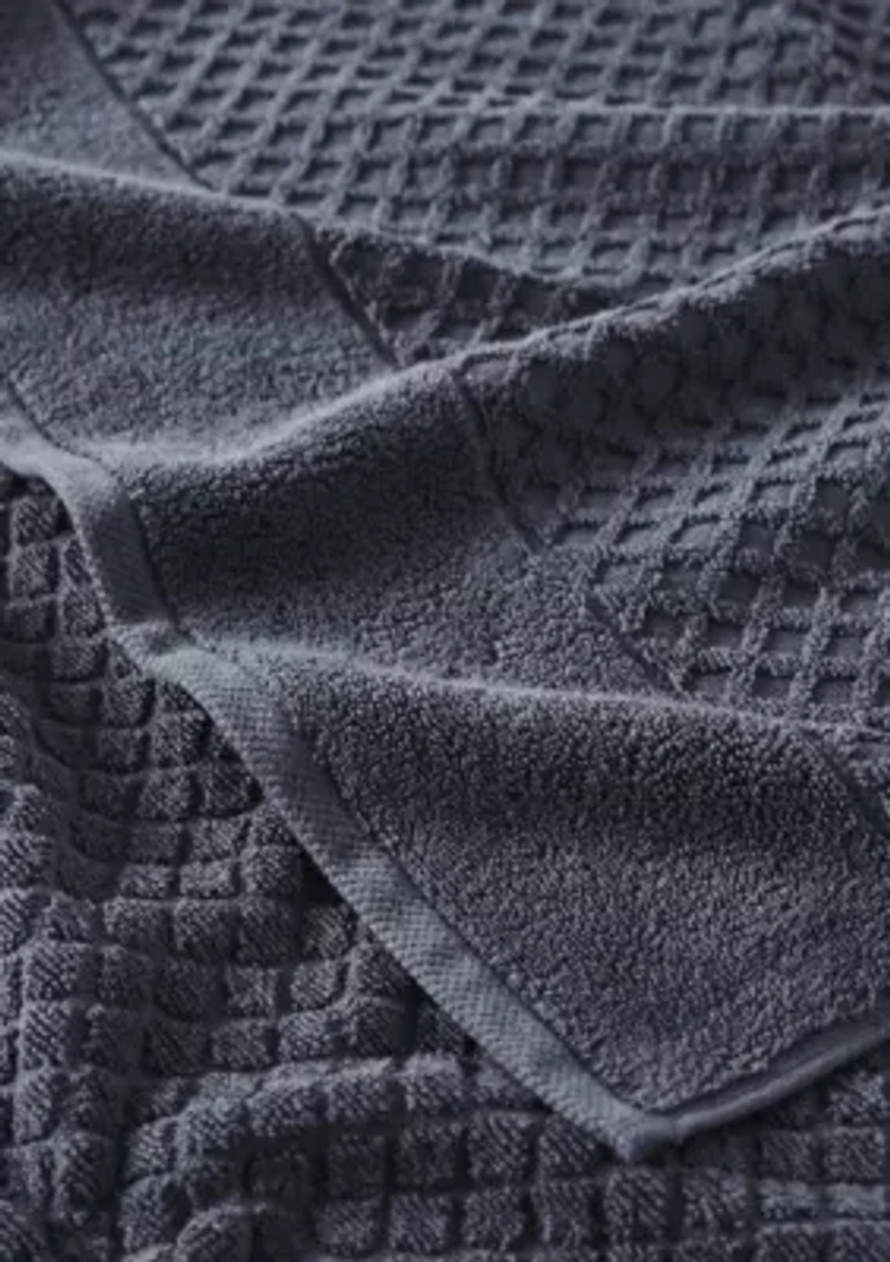 100% Cotton Diamond Waffle 2-Piece Oversized Bath Sheet Set, 35” x 68”