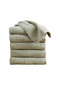 100% Cotton Quick Dry 6pk Hand Towel Set