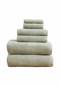 100% Cotton Quick Dry 6pc Towel Set
