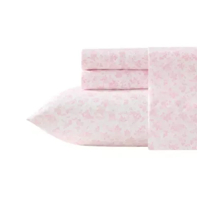 Floral Toile Cotton Sheet Set