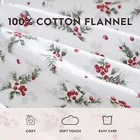 Berry Bright Cotton Flannel Sheet Set
