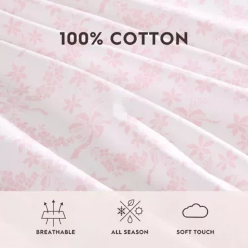 Antoinette Cotton Percale Sheet Set