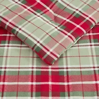 Tonias Ticking Stripe Cotton Flannel Comforter Set