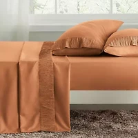 Hotel Luxury Embellished Hem Sheet Set