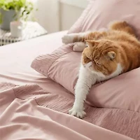 Hotel Luxury Embellished Hem Sheet Set